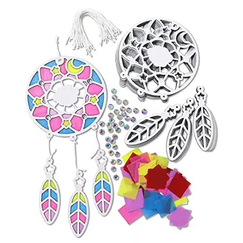 Dreamcatcher DIY Suncatcher Paper Crafts - 24 Pieces Per Pack KP4280