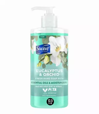 Suave Essentials Liquid Hand Soap, Refreshing Eucalyptus & Orchid, 13.5 fl oz