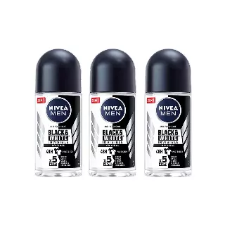 Nivea Men Black & White Original Roll On Deodorant - 50ml