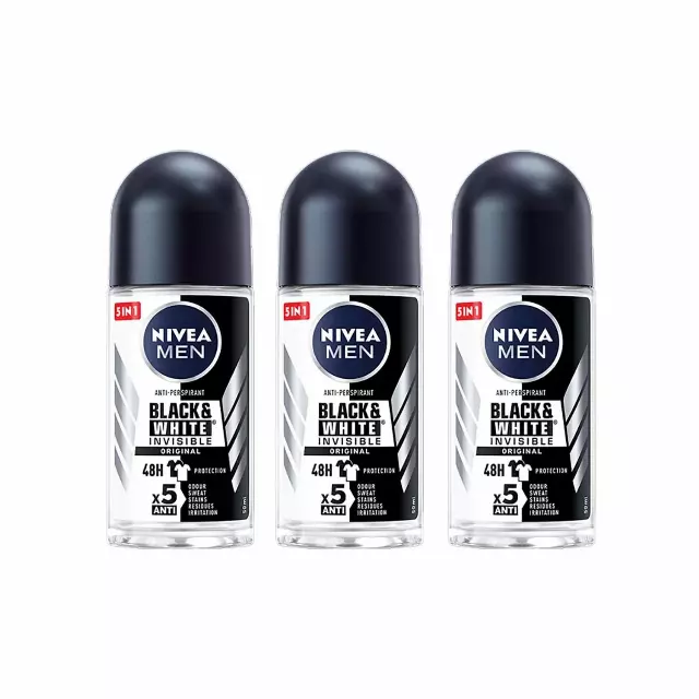 Nivea Men Black & White Original Roll On Deodorant - 50ml