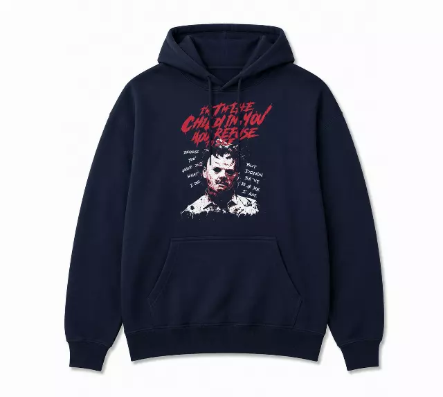 TEXAS CHAINSAW MASSACRE LOGO HOODIE NAVY