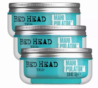 TIGI Bed Head Manipulator Hair Putty 3-Pack  Firm Hold Paste, Hair Styling Products for Women and Men, Frizz Control, Anti-Humidity, Tropical Fruit Fragrance, 2.01 Oz Ea