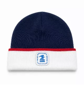 USPS POST OFFICE LOGO BEANIE NAVY/WHITE