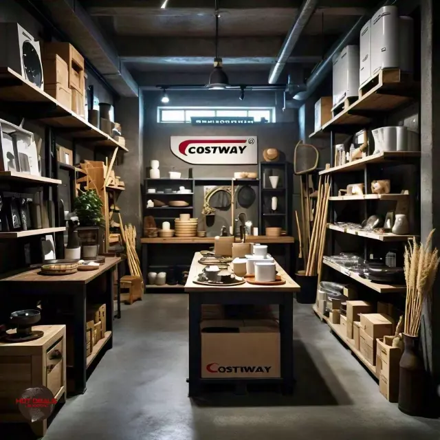 Home accessories assortment truckload — tableware, decor and furniture