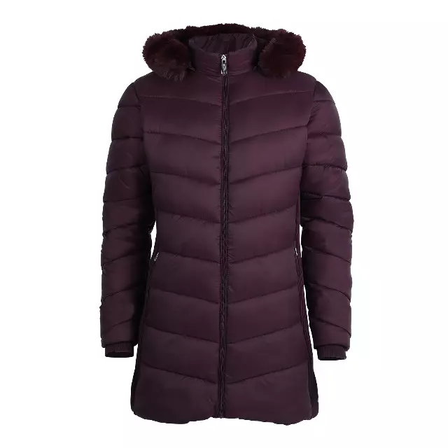 Women’s Three Quarter Length Soft Shell Jacket - Style #LJ324 - $17.50/Unit 12 PC — S-XL (WHOLESALE) / Deep Plum