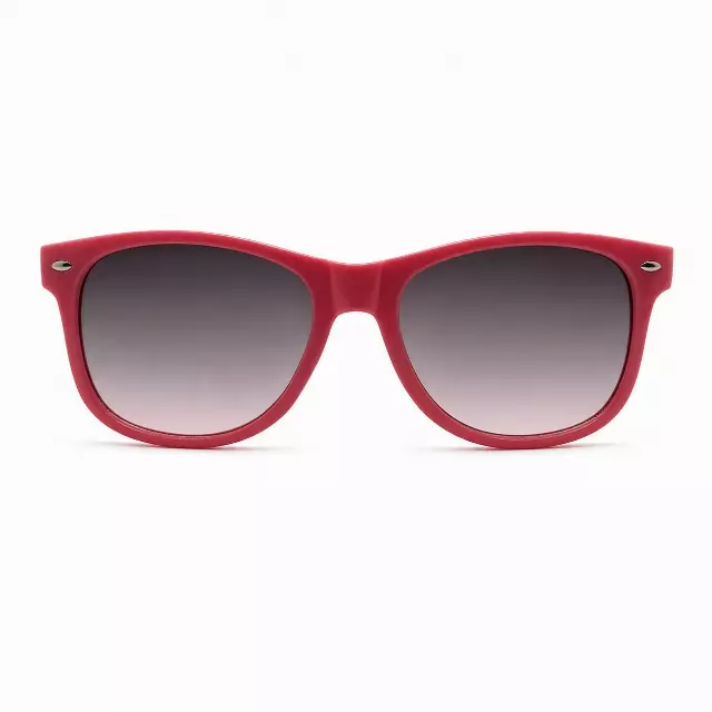 Colorful Retro Wayfarer Sunglasses with Smooth Temple Arms and Gradient Lenses P1543-Mix