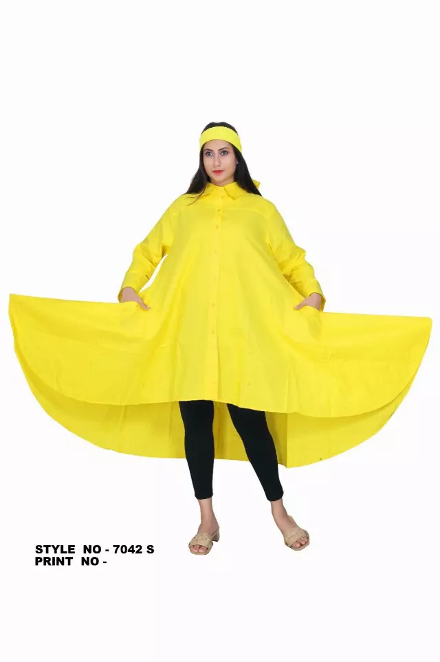 7042S - Solid Color Button Down Shirt (3/pk) - $25.00 Each — One Size / Yellow