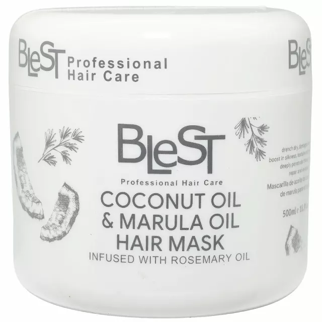 Blest Coconut Oil & Marula Oil Hair Mask - Wholesale 6 Units (BH719)