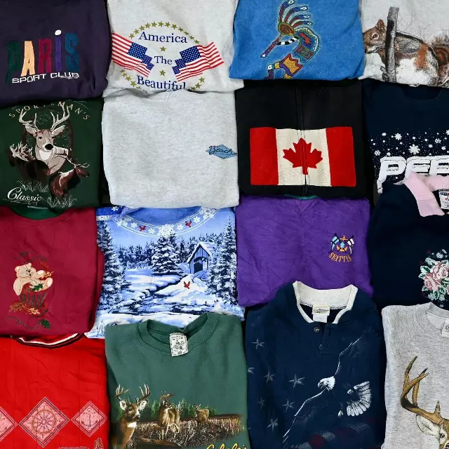 Wholesale Vintage Graphic Sweatshirts (10 Pieces)