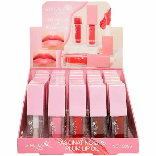 Simply Bella Fascinating Lips Plump Lip Oil - Wholesale Display 30 Units (S096)