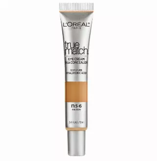 L’Oréal Paris True Match Eye Cream in a Concealer, 0.5% hyaluronic acid, Medium N5-6, 0.4 fl. oz. True Match Eye Cream in a Concealer, 0.5% hyaluronic acid, Medium N5-6, 0.4 fl. oz.
