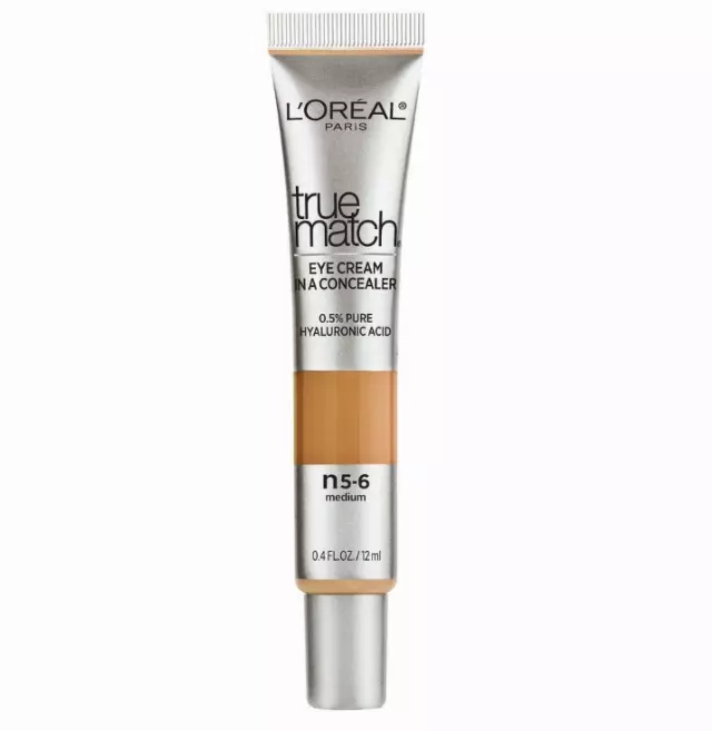 L’Oréal Paris True Match Eye Cream in a Concealer, 0.5% hyaluronic acid, Medium N5-6, 0.4 fl. oz. True Match Eye Cream in a Concealer, 0.5% hyaluronic acid, Medium N5-6, 0.4 fl. oz.