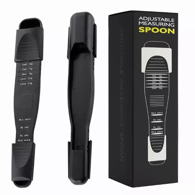 Double-Ended Adjustable Measuring Spoon And Spatula (2PK)