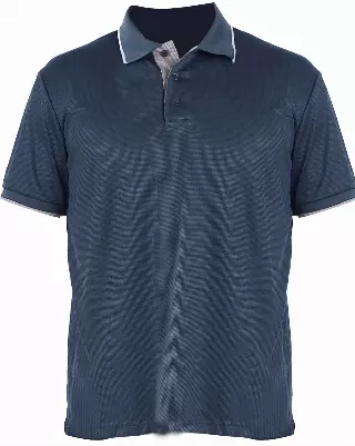 Men's Waft Series Polo- Style #MS015- $6.90/ Unit MINIMUM 24 PCS - PLEASE SEE DESCRIPTION - S-2XL — Navy