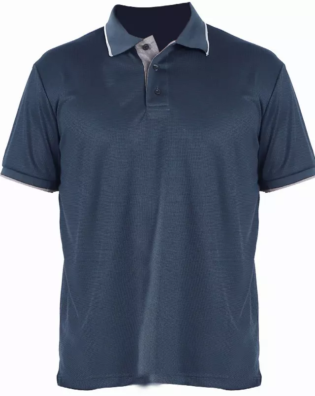 Men's Waft Series Polo- Style #MS015- $6.90/ Unit MINIMUM 24 PCS - PLEASE SEE DESCRIPTION - S-2XL — Navy