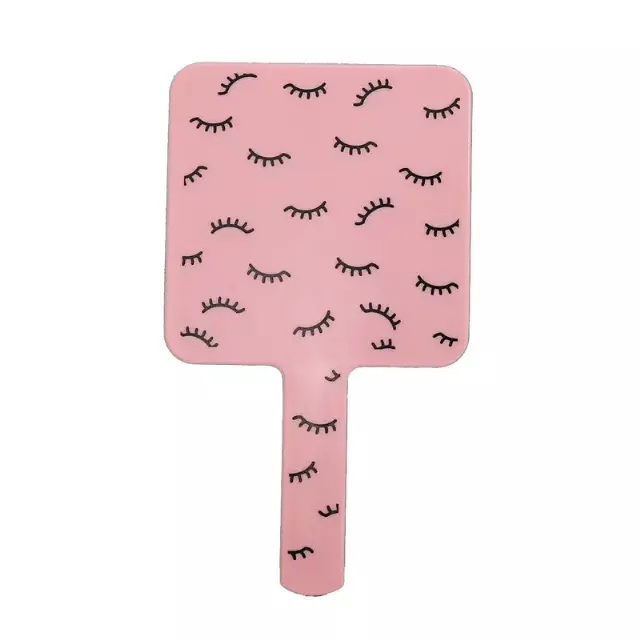 Pink Square Hand Mirror