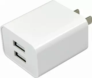 AC Wall Charger Dual Port USB 2.4 Amp - 12 Pieces Per Pack 24467