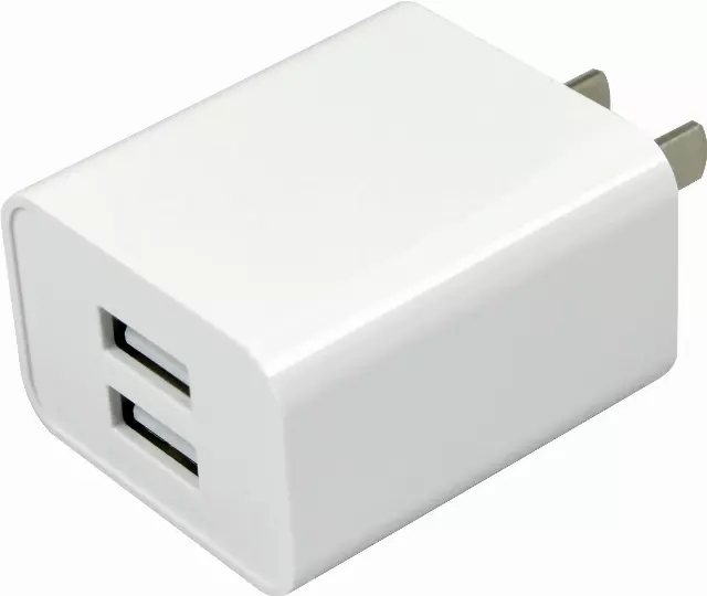 AC Wall Charger Dual Port USB 2.4 Amp - 12 Pieces Per Pack 24467