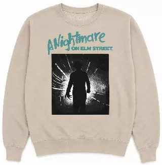 NIGHTMARE ON ELM ST 1984 BOILER ROOM CREWNECK BEIGE