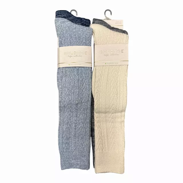 #6-GT-1759070 ‘Gold Toe’ Knee High Socks (Shoe Size 6-9) – $3.00 Per 2 Pair Pack (12 Packs)