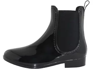 RB-86 - Women's "Easy USA" 6½" Ankle Height Rubber Rain Boots — Black (RB-86-BB) / 6-11 Assorted
