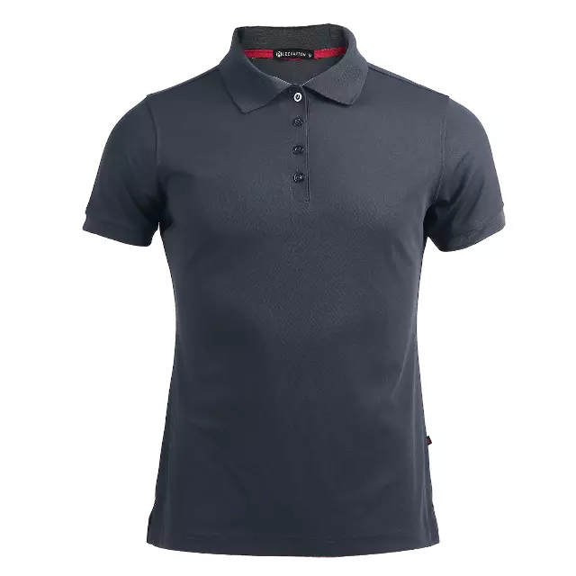 Women's Solid Pique Sport Polo Shirt - Style #LS06-$7.90/Unit - 24 PCS/CASE - PLEASE SEE DESCRIPTION — Dark Grey