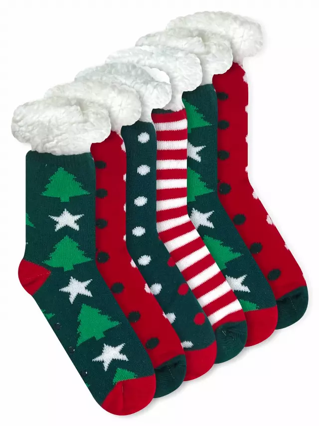 Sherpa-Lined Socks #036 (Dozen)