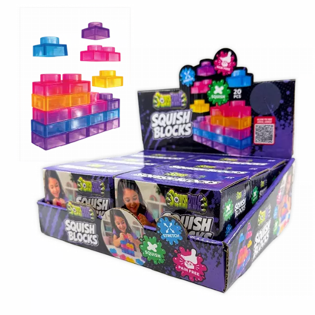 Fun Doh™ SquishZilla™ Small Squish Blocks - 6 Pieces Per Retail Ready Display 26869