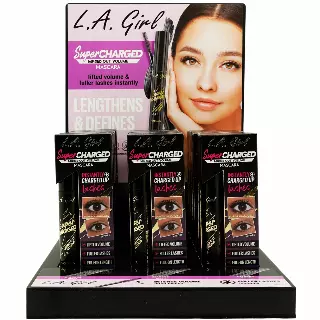 L.A. Girl Super Charged Mascara - Wholesale Display 18 Units (GPD521)