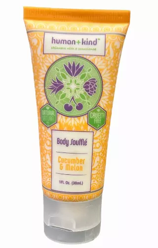 Human+Kind Body Souffle' Lotion 1 oz. - Cucumber & Melon 70Ct. Box