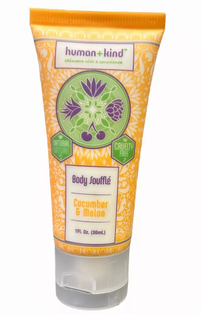 Human+Kind Body Souffle' Lotion 1 oz. - Cucumber & Melon 70Ct. Box