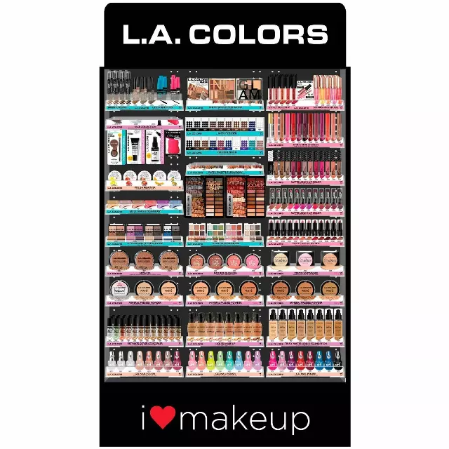 L.A. Colors I Heart Makeup Display 3FT Cosmetic Floor - Wholesale Display 1,773 Units (CLAF330)