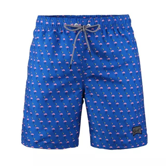 Teen Boys' Striped Quick-Dry Swim Trunks