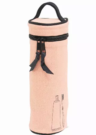 La L'Amour 16oz Cotton Canvas Top Handle Cylinder Toothbrush Case — 038-BLUSH