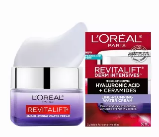 L’Oreal Revitalift Derm Intensives Micro-Hyaluronic Acid + Ceramides Line-Plumping Water Cream