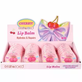 Kevin & Coco Cherry Lip Balm - Wholesale Display 24 Units (KC1416)