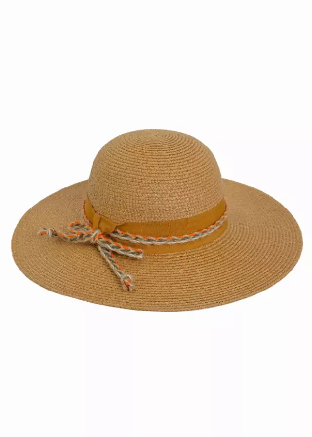 Magid Braided Bow Straw Floppy Hat — TOAST
