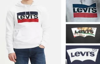 Levi's wholesale men's printed hood sweatshirts 24pcs.