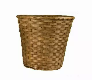 MS1745-10DK – 10” Dk Stain bamboo pot sewn-in-liner (fits 9” pot)-“each” Min 12- Case 60 pcs