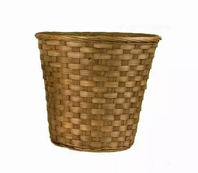 MS1745-10DK – 10” Dk Stain bamboo pot sewn-in-liner (fits 9” pot)-“each” Min 12- Case 60 pcs