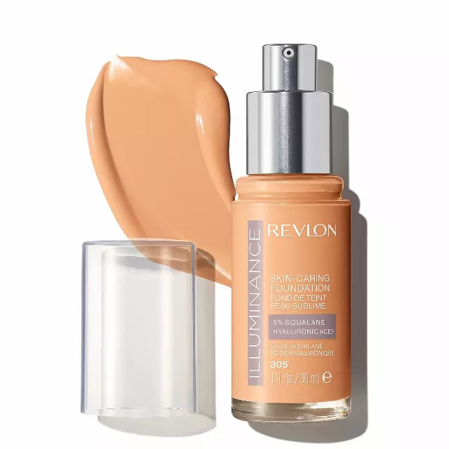 WHOLESALE REVLON ILLUMINANCE SKIN-CARING FOUNDATION 1 OZ - MEDIUM SAND 305 - 48 PIECE LOT