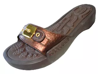 S5900L - Women's Slide Sandal with Buckle — Bronze (S5900L-Z) / 5-10 Assorted