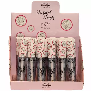 Face Beautiful Tropical Fruist Lip Gloss - Pitaya - Wholesale Display 24 Units (FB-008)