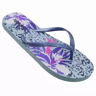 Women's Hibiscus Rain Flip Flops