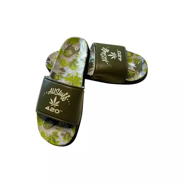 Himpy Slides - Mens Jack Herer Desert Sand Sandal - 1 Pair Per Pack — 9