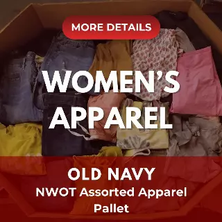 OLD NAVY | Assorted Women's Apparel | NWOT | 500 Pieces | Pallet #PA-642
