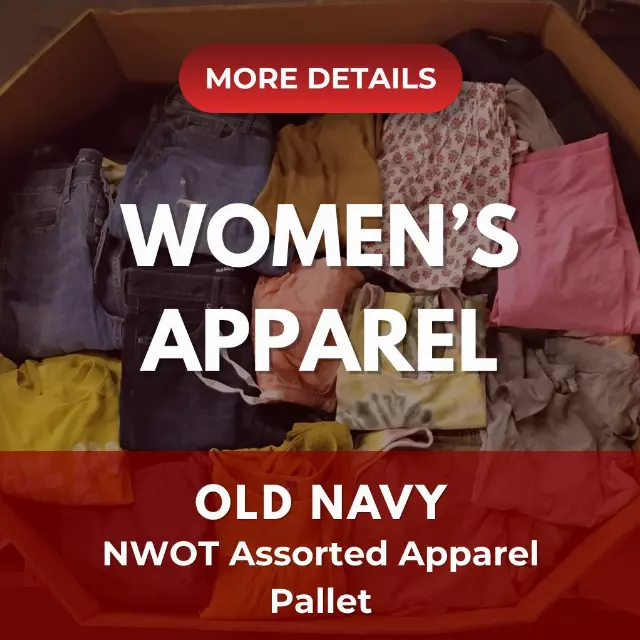 OLD NAVY | Assorted Women's Apparel | NWOT | 500 Pieces | Pallet #PA-640