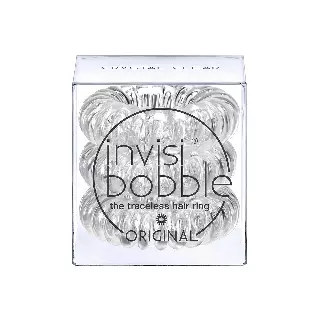 WHOLESALE INVISIBOBBLE ORIGINAL THE TRACELESS HAIR RING 3 PACK - CRYSTAL CLEAR - 50 PIECE LOT