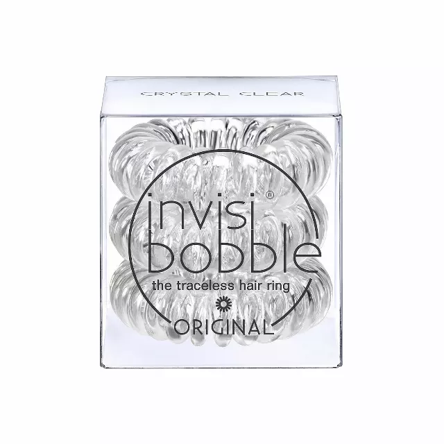 WHOLESALE INVISIBOBBLE ORIGINAL THE TRACELESS HAIR RING 3 PACK - CRYSTAL CLEAR - 50 PIECE LOT