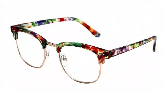 R2962 Floral metal reading glasses — +2.25